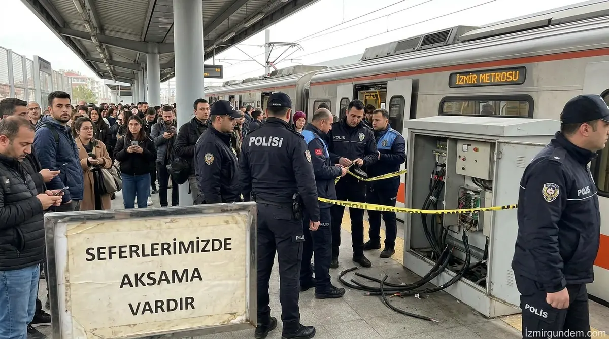 İzmir Metrosu'nda Kablo Hırsızlığı Seferleri Vurdu