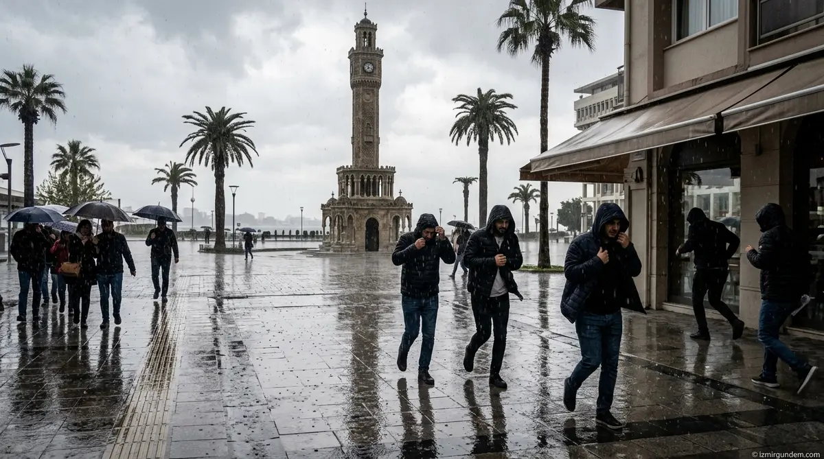 İzmir'de Bahar Havası Yerini Sağanağa Bırakıyor: Meteoroloji Gün Verdi