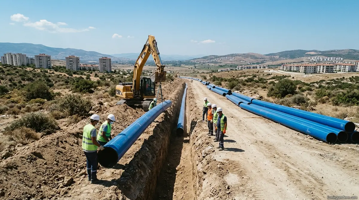 İZSU'dan 180 Milyonluk Hamle: Üç İlçede 71 Kilometrelik Su Hattı...