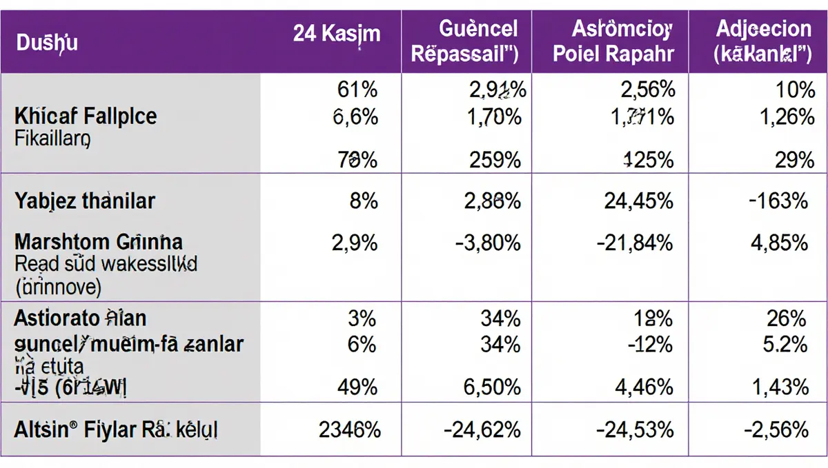 Altın Fiyatları Düştü: 24 Kasım Güncel Rakamlar