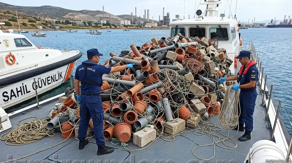 Aliağa Yeni Şakran Açıklarında Kaçak Ahtapot Operasyonu: Yüzlerce Tuzak...