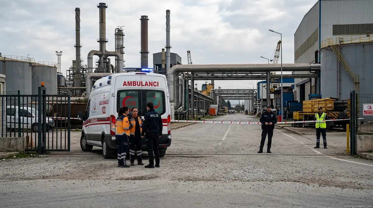 Aliağa'da Fabrikada İş Kazası: Azad Öztürk Öldü