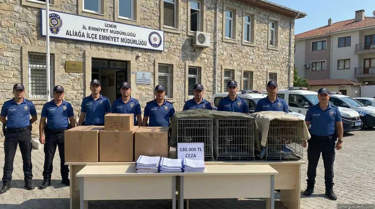 Aliağa'da Horoz Dövüşü Operasyonu: 130 Bin TL Ceza