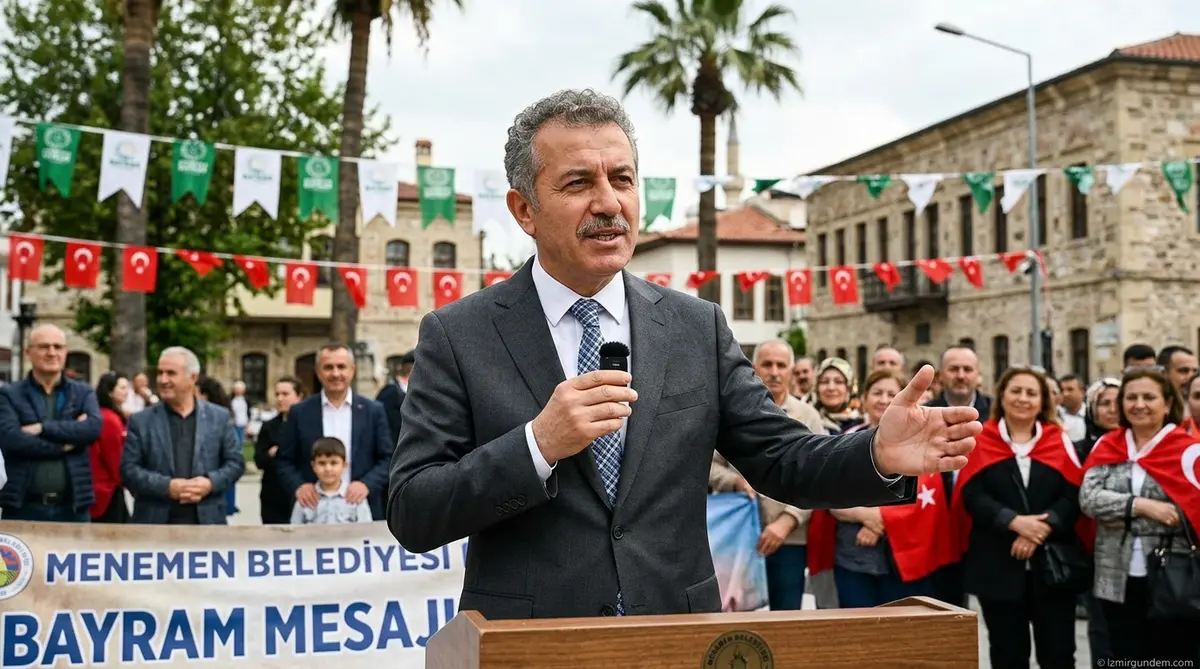 Aydın Pehlivan Menemen'de Bayram Mesajı Yayımladı