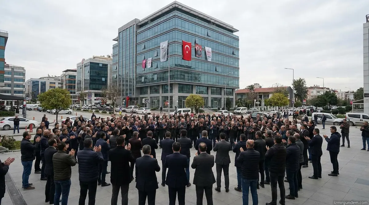 Azim Çelik Group Mağdurları Gaziemir’de Şirket Önünde Toplandı