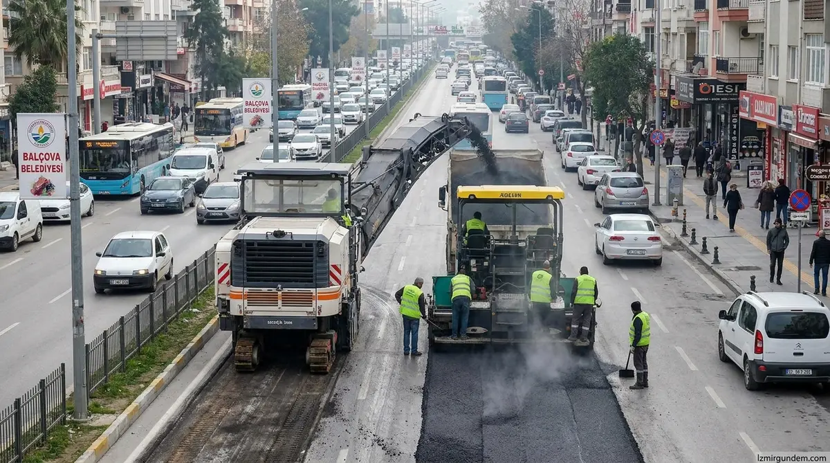 Balçova Ata Caddesi Yenileniyor: 1.5 Kilometrelik...