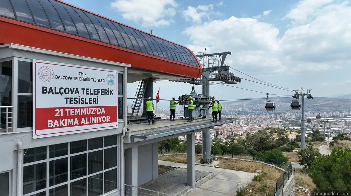 Balçova Teleferik Tesisleri 21 Temmuz'da Bakıma Alınıyor