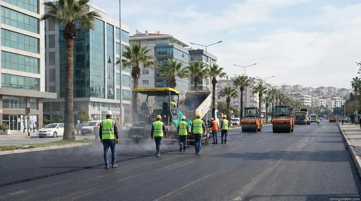 Balçova'nın Ana Arterleri Yenilendi: 3 Günde Asfalt Hamlesi