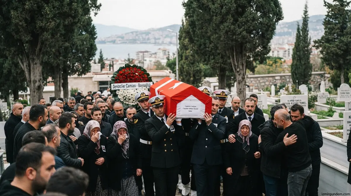 Batan Geminin Kaptanı Rahmi Temel Karşıyaka'da Defnedildi