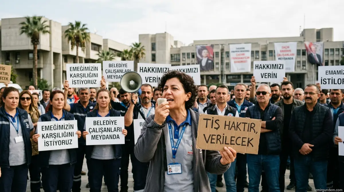 Bayraklı Belediyesi'nde TİS Krizi: Memurlar Meydanda
