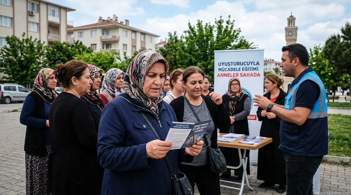 Bayraklı'da Anneler Sahaya İndi: Uyuşturucuyla Mücadelede Kritik Eğitim
