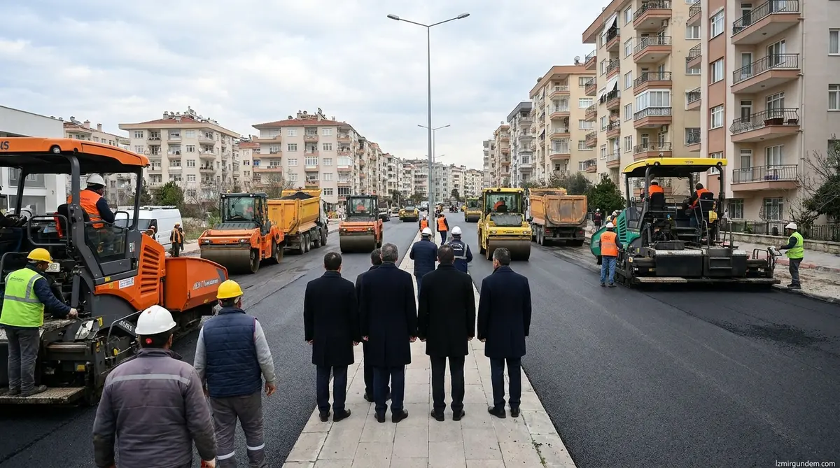 Bayraklı'da Asfalt Seferberliği: 25 Nokta Tamamlandı 5 Yeni Sokak