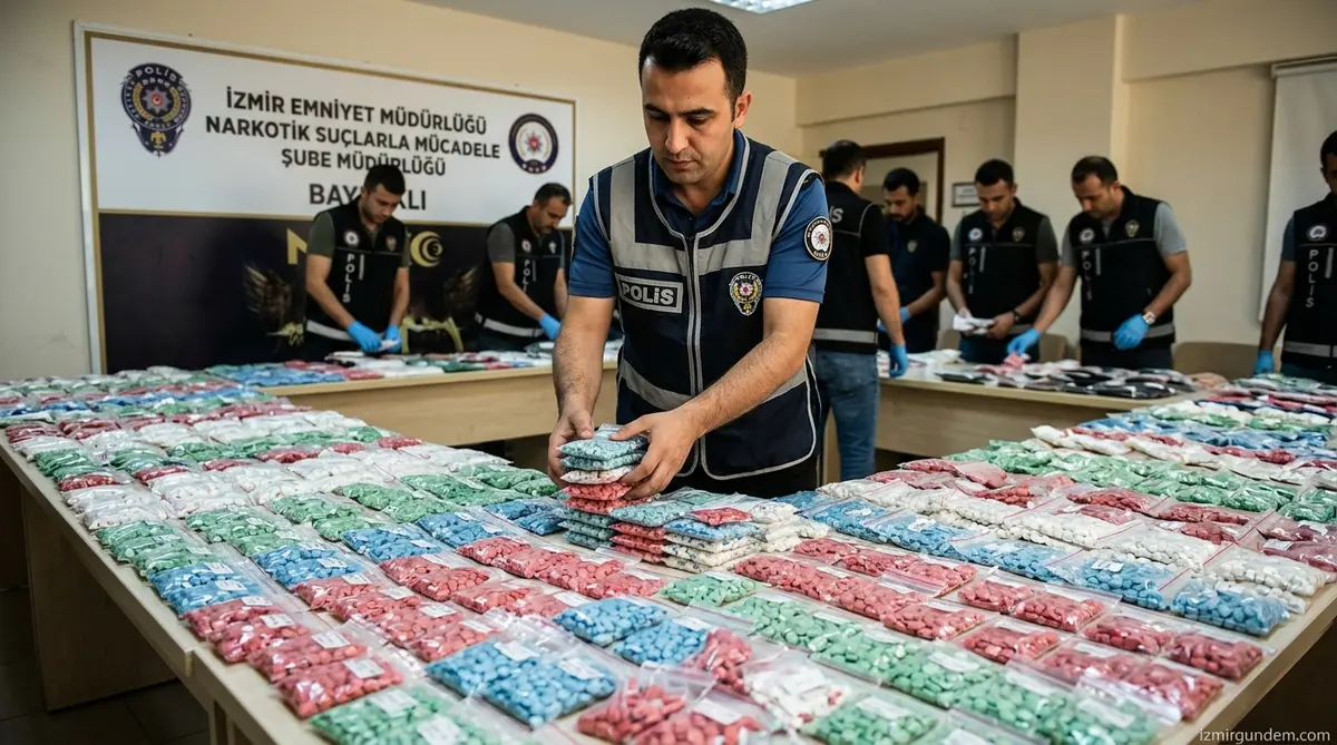 Bayraklı'da Rekor Uyuşturucu Operasyonu: 80 Bin Sentetik Hap Ele Geçirildi