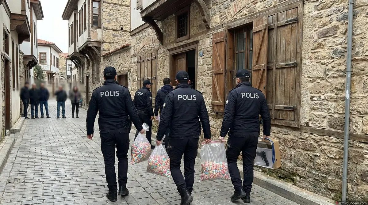 Bergama'da Zehir Operasyonu: Bin 128 Uyuşturucu Hap Ele Geçirildi