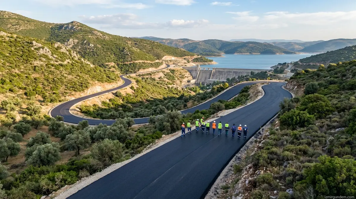 Beydağ Karaoba Baraj Yolu Hizmete Açıldı: 5 Mahalle Merkeze Bağlandı