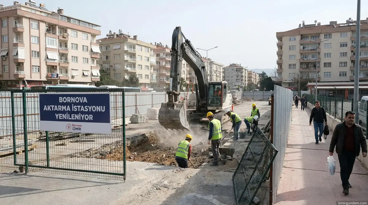 Bornova Aktarma İstasyonu Sil Baştan Yenileniyor
