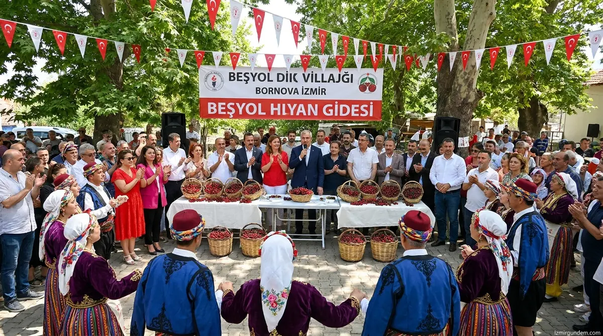 Bornova Beşyol'da Kiraz Bereketine Coşkulu Festival