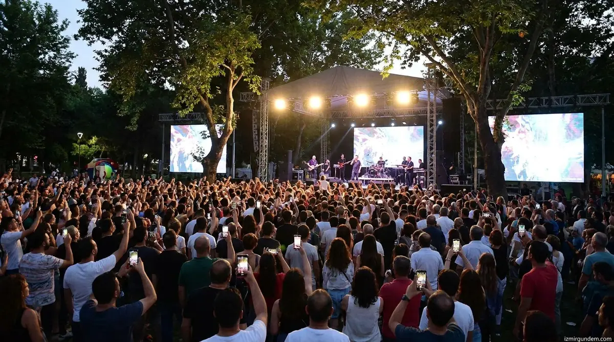 Bornova Büyük Park'ta Müzik Rüzgarı: İzmir Konserleri Sürüyor