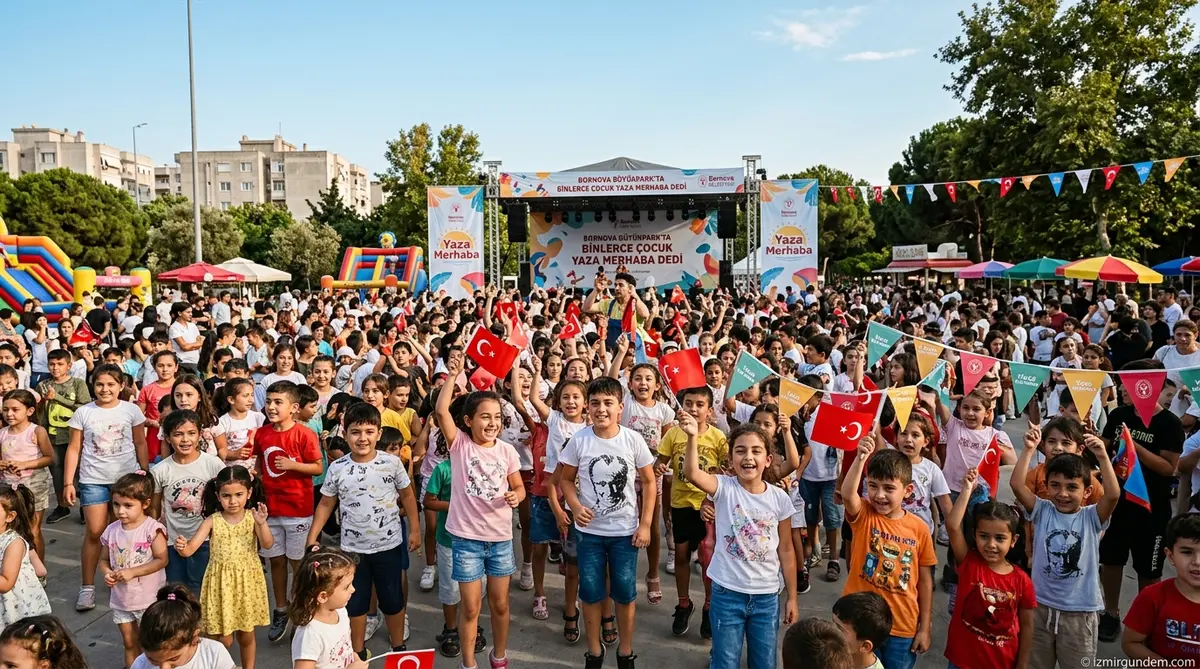 Bornova Büyükpark’ta Binlerce Çocuk Yaza Merhaba Dedi