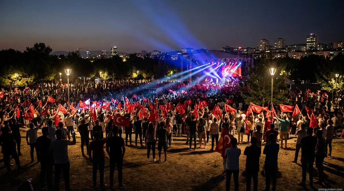 Bornova Büyükpark'ta Zafer Coşkusu: Bedri Ayseli Sahne Aldı
