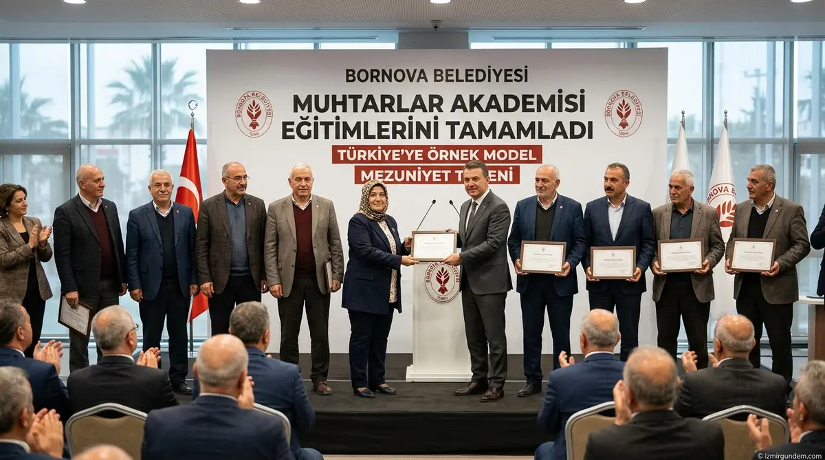 Bornova Muhtarlar Akademisi Eğitimlerini Tamamladı: Türkiye’ye Örnek Model