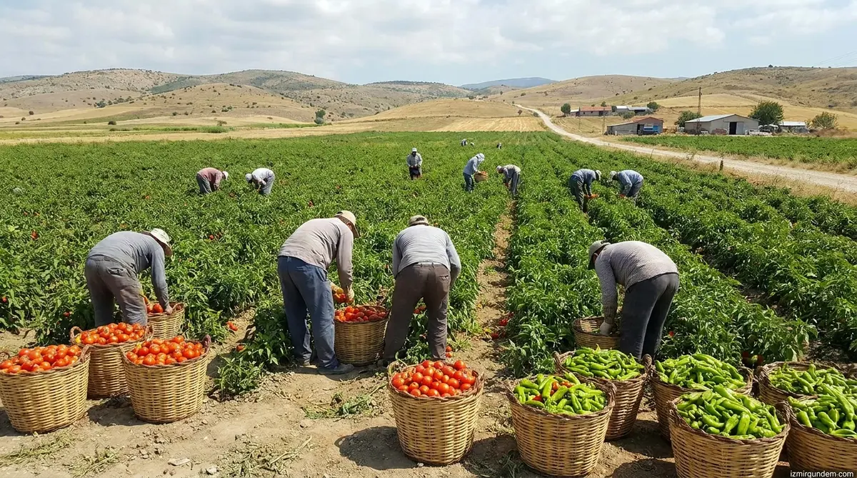 Bornova Yakaköy'de Dayanışma Hasadı: Ürünler Kent Marketlere Gidiyor