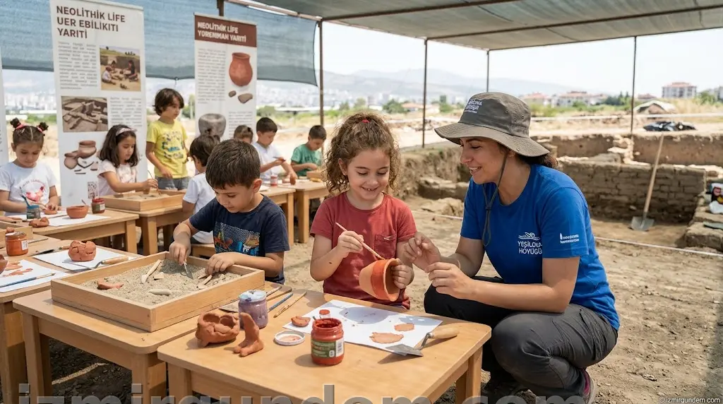 Bornova Yeşilova Höyüğü'nde Çocuklar İçin Tarih ve Sanat Atölyeleri Başladı