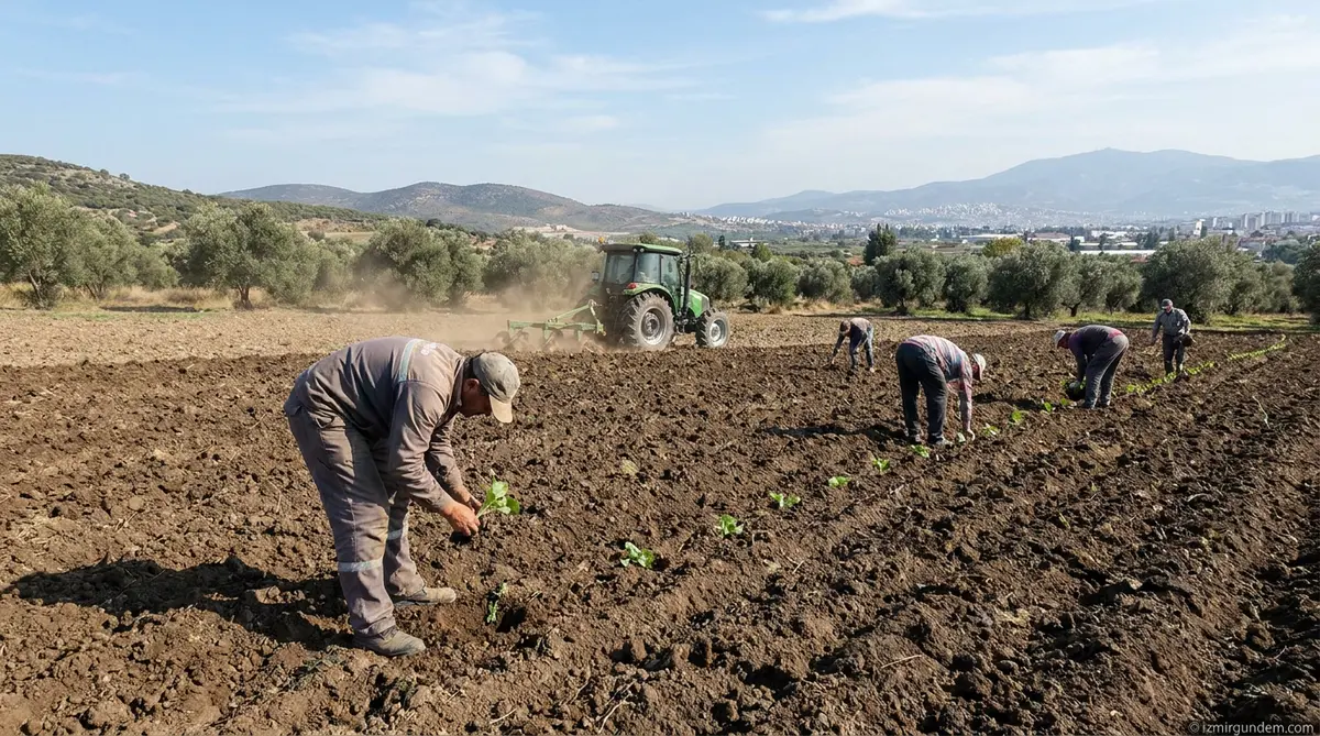 Bornova'da 15 Dönümlük Atıl Arazi Üretime Açıldı