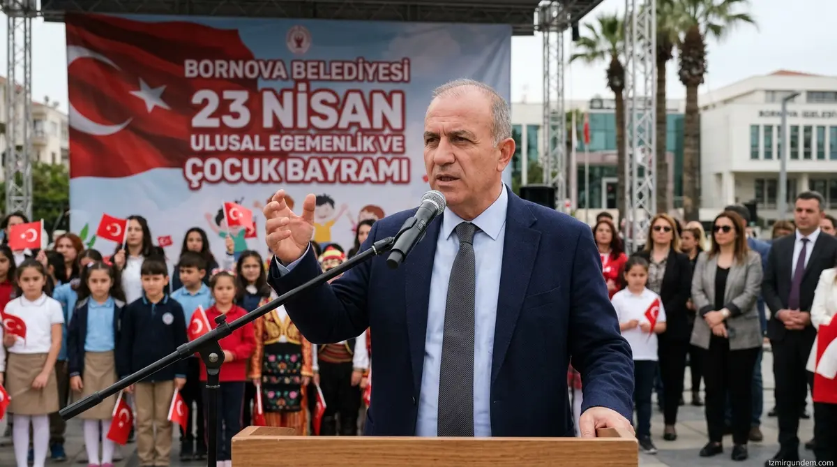 Bornova'da 23 Nisan Coşkusu: Başkan Tugay'dan Sert Eşitlik Mesajı