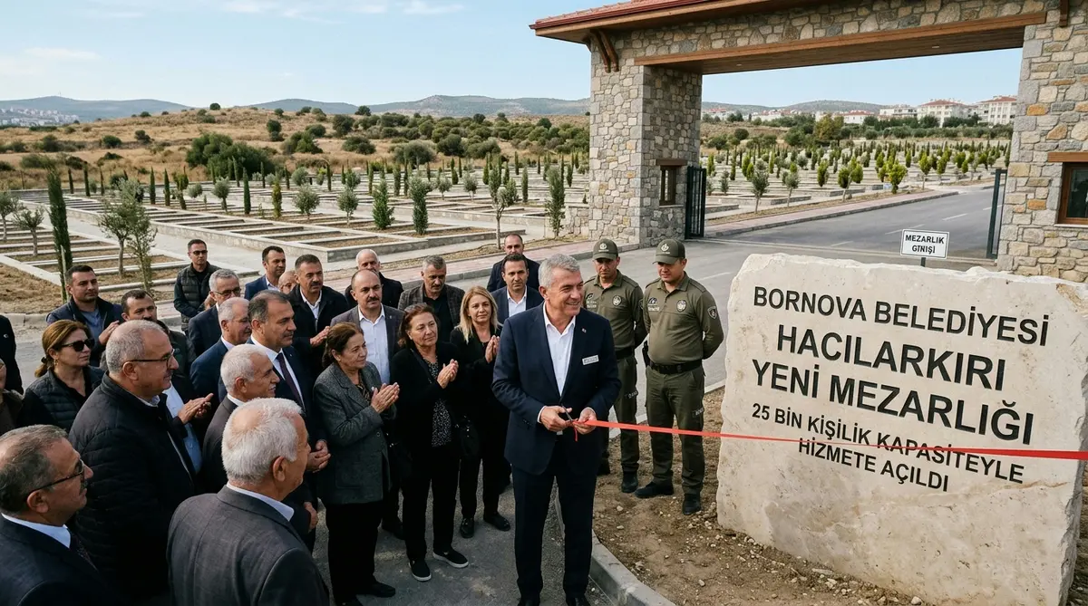 Bornova'da 25 Bin Kişilik Yeni Mezarlık Açıldı