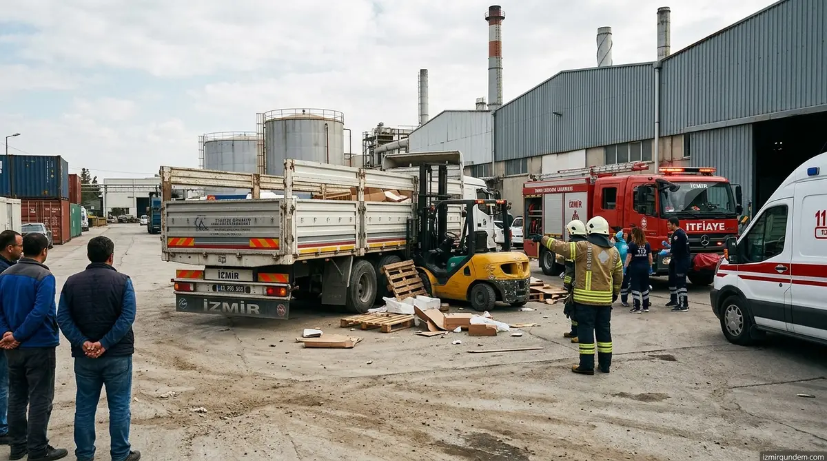 Bornova'da Feci İş Kazası: Forklift Sürücüsü Gül Keskin Hayatını