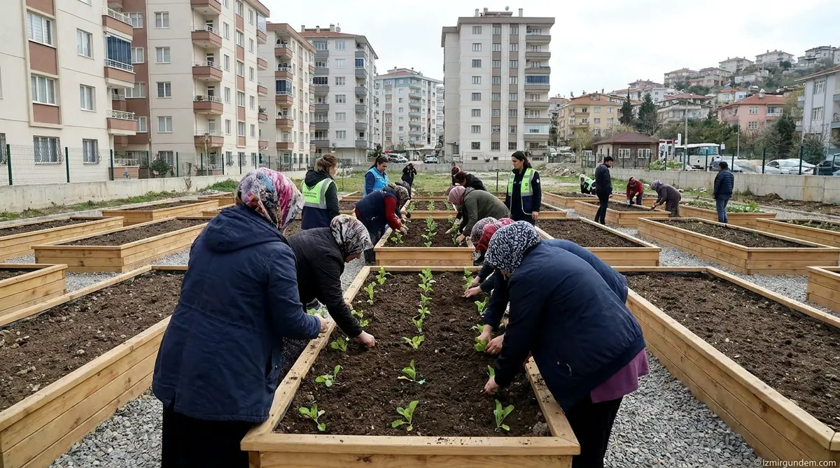 Bornova'da Kentsel Tarım Hamlesi: İki Yeni Kent Bostanı Açıldı