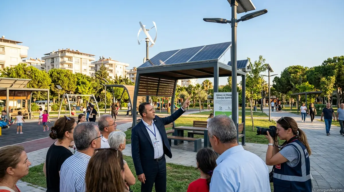 Bornova'da Parklar Kendi Enerjisini Üretiyor