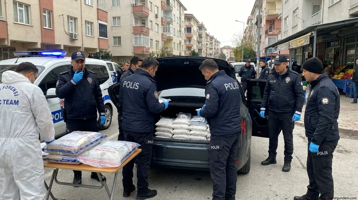 Bornova'da Polisten Kaçan Araçta 118 Bin Sentetik Hap Ele Geçirildi