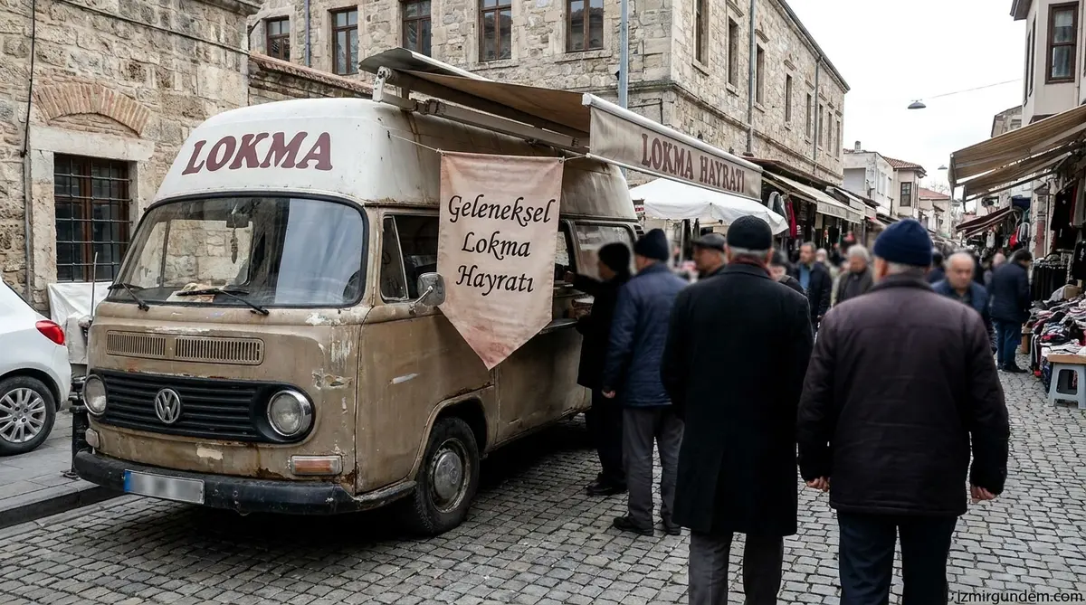 Bornova'da Sedat Peker’in annesi için lokma döküldü