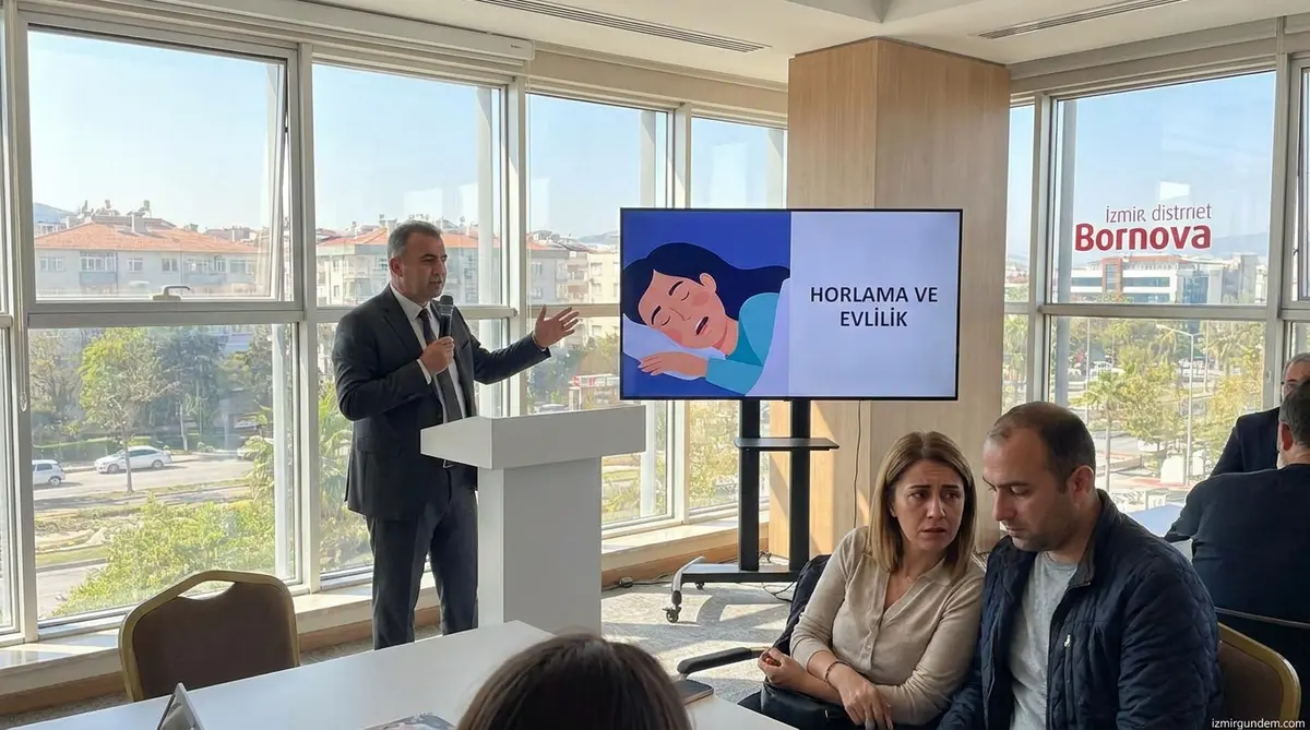 Bornova'da Uzmanlar Uyardı: Horlama Bir Boşanma Sebebi
