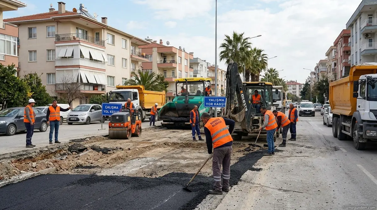 Bornova'da Yol Seferberliği: 9 Ekip 10 Farklı Noktada Sahaya İndi