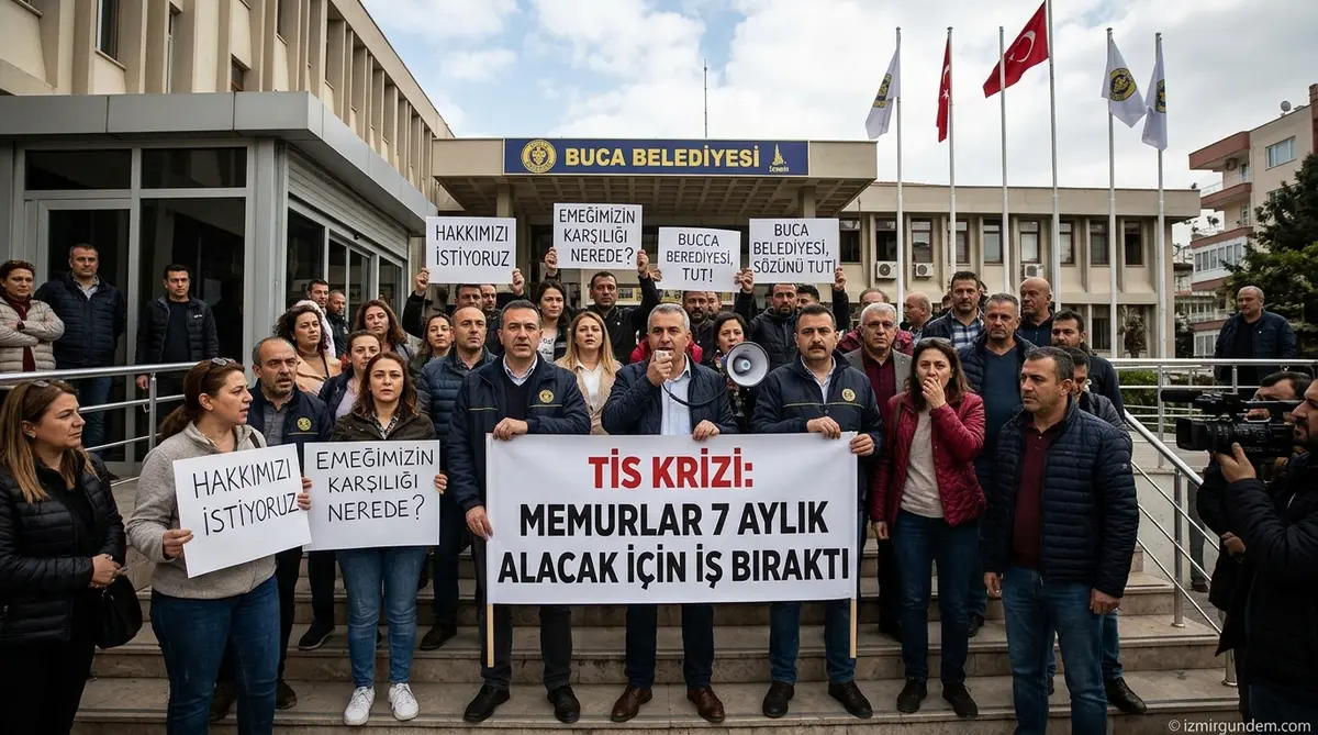 Buca Belediyesinde TİS Krizi: Memurlar 7 Aylık Alacak İçin İş Bıraktı