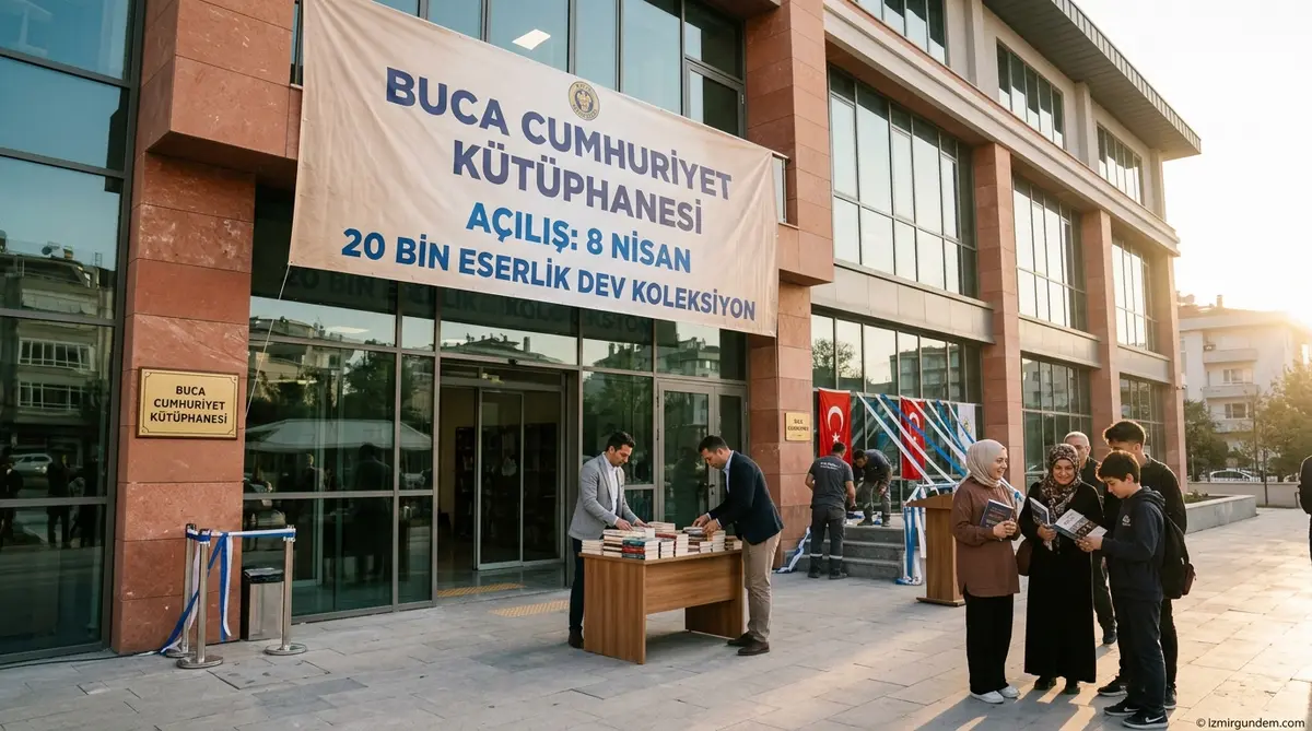 Buca Cumhuriyet Kütüphanesi 8 Nisan'da Açılıyor: 20 Bin Eserlik Dev...