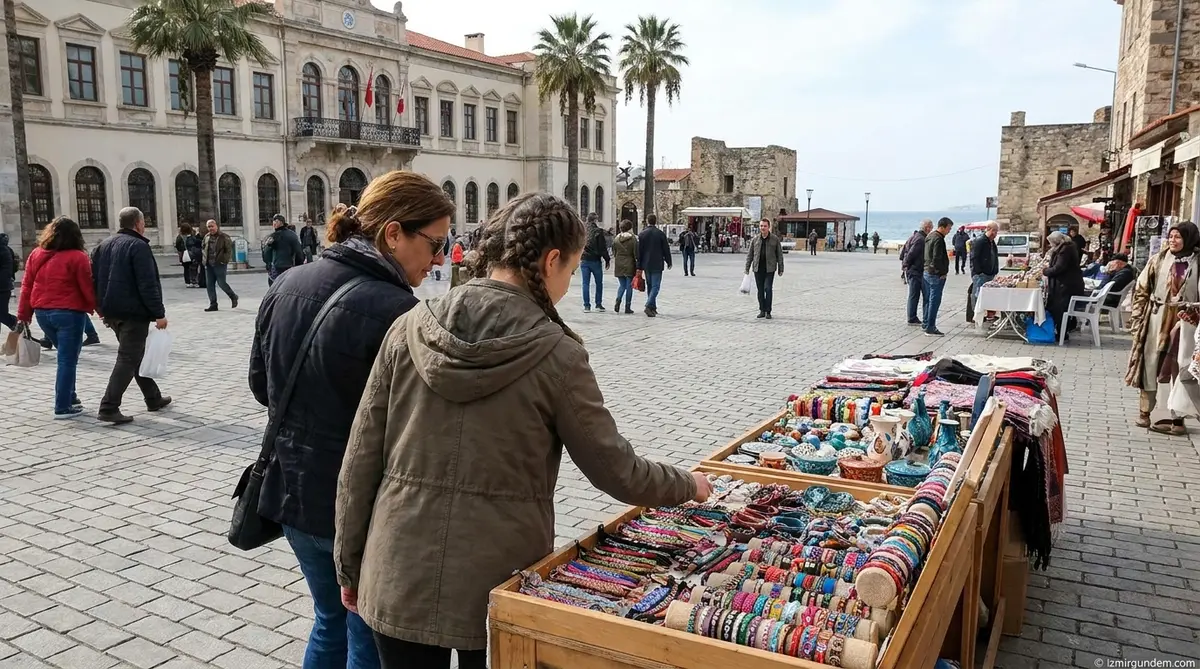 Buca El Emeği Pazarı'nda Tuğba'nın Engel Tanımayan Tezgahı