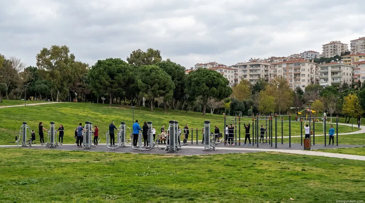 Buca Halk Park'ta Ücretsiz Spor Dönemi: Altıncı İstasyon Açıldı