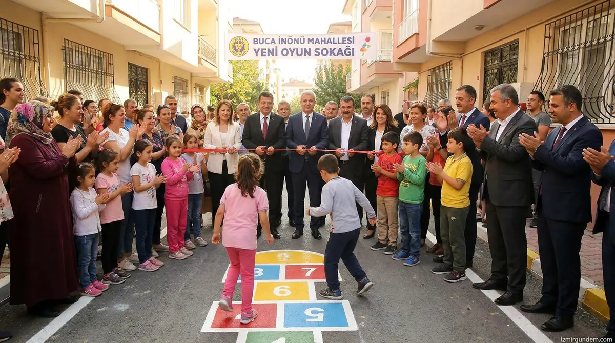 Buca İnönü Mahallesi'ne Yeni Oyun Sokağı Açıldı