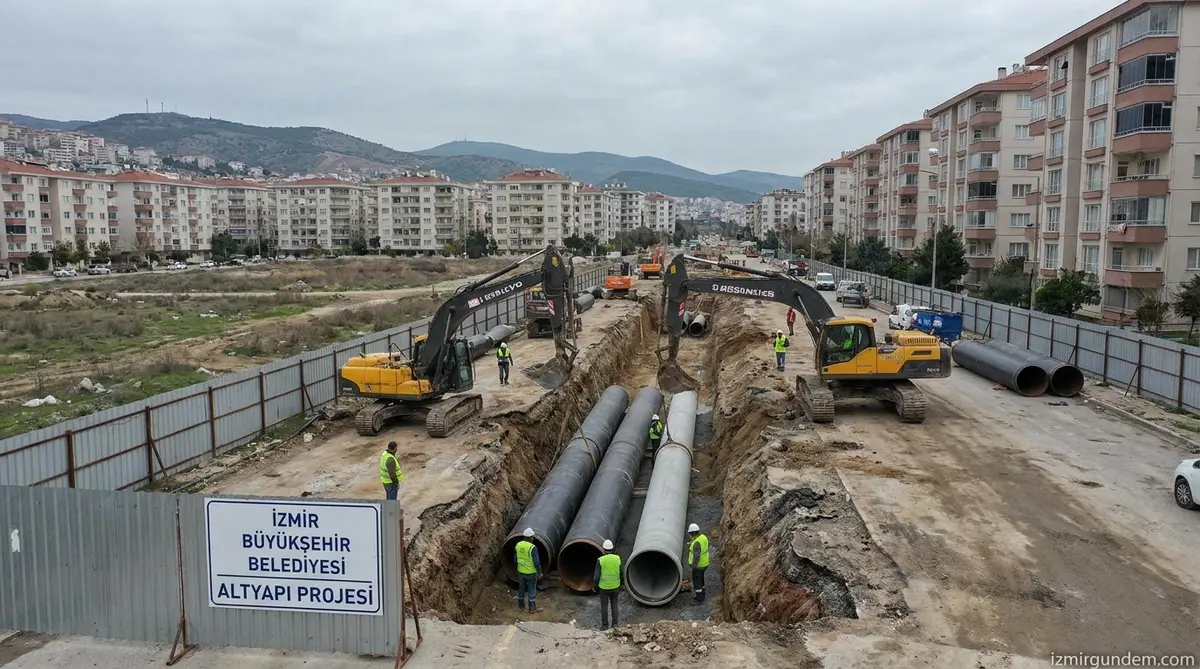 Buca Karabağlar ve Gaziemir'de 50 Kilometrelik Dev Altyapı Hattı