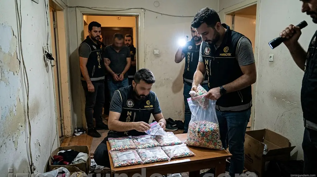 Buca Seyhan Mahallesi'nde Narkotik Baskını: 3 Bin 478 Hap Ele Geçirildi