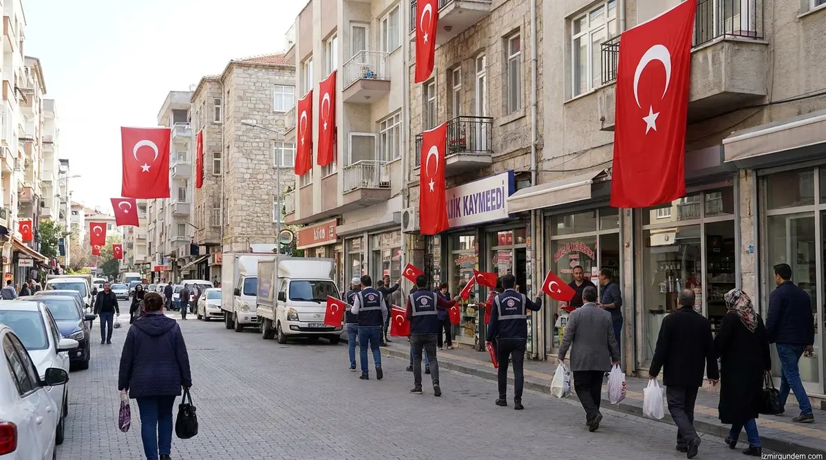 Buca Sokakları 30 Ağustos İçin Al Bayraklarla Donatıldı