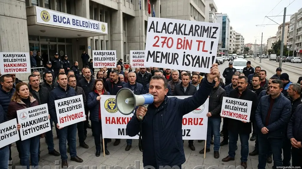 Buca ve Karşıyaka Belediyelerinde Memur İsyanı: "Alacaklar 270 Bin...