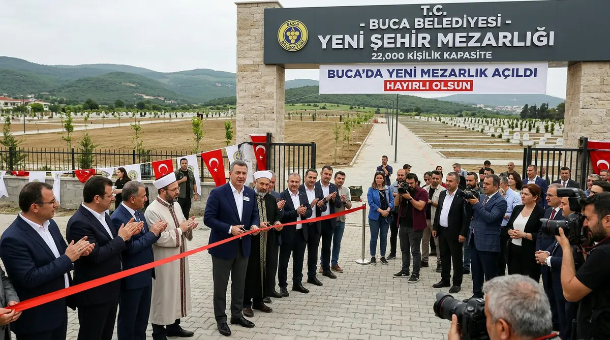 Buca'da 22 Bin Kişilik Yeni Mezarlık Açıldı