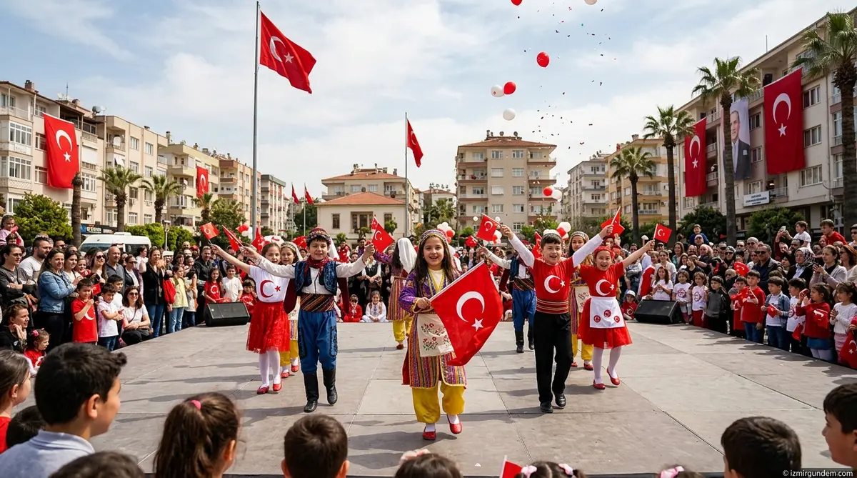 Buca'da 23 Nisan Coşkusu Işılay Saygın Meydanı'nı Şenlik Alanına...