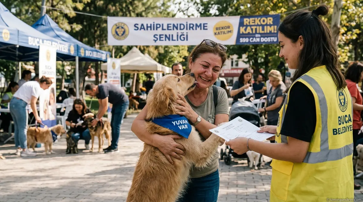 Buca'da 599 Can Dostu Yeni Yuvasına Kavuştu: Sahiplendirme Rekoru