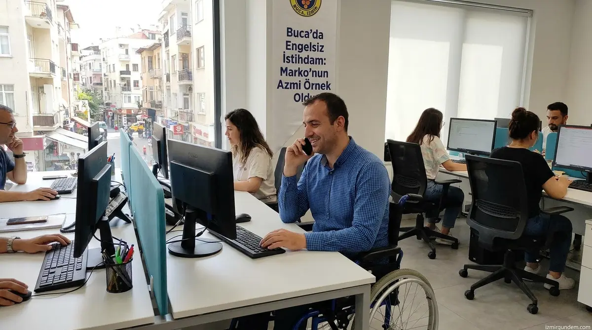 Buca'da Engelsiz İstihdam: Marko'nun Azmi Örnek Oldu
